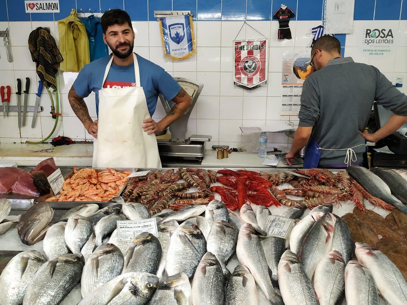 fish market in quarteira by bike